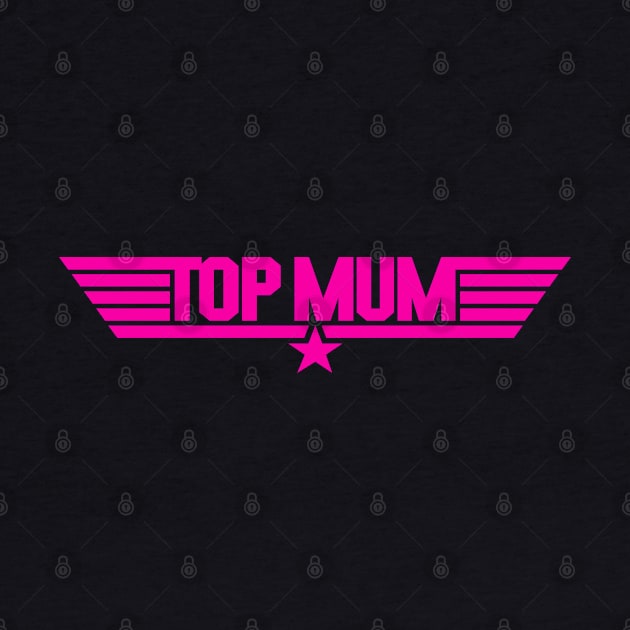 Top Mum pink print by retropetrol